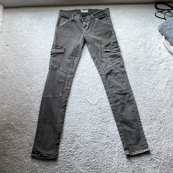Current/Elliott Skinny Cargo in Combat Green, Size 26 - Picture 1 of 5